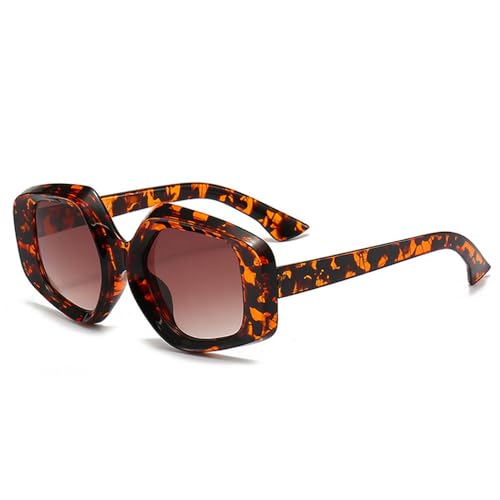 Lunettes de soleil œil de chat rétro et léopard avec protection UV400 pour femme et homme