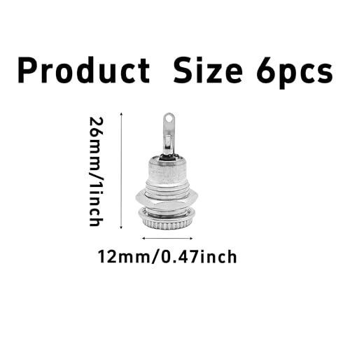 6 Conectores de Panel Pson DC-099 5.5mm x 2.5mm Hembra miniatura 2
