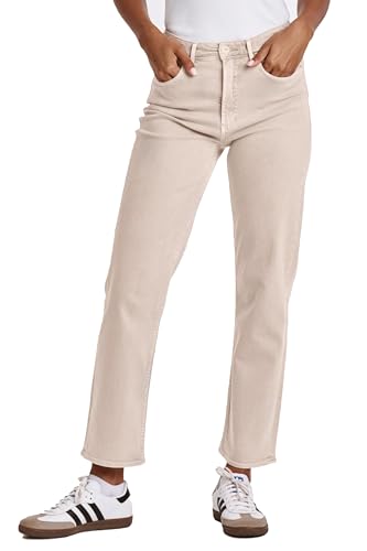 DEAR JOHN 90’s Straight Leg Jeans High Rise Relaxed Slim Fit Ankle Length Comfort Stretch Denim