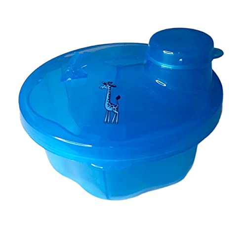 Sonne Porta Leite Em Pó Com Três Divisórias Girafa Azul