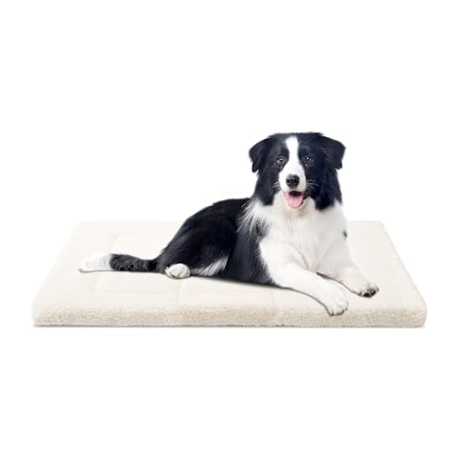 Veltrao Dog Mat Soft, Pet Bed for Comfortable Rest, Ideal for All Dog Sizes, Machine Washable, Durable & Easy to Clean,36x24x1 in,Black