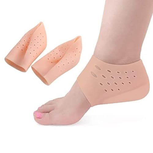 Image of 4cm Height Increasing Silicone Insoles Shoes Hidden Heel Extension (Skin)