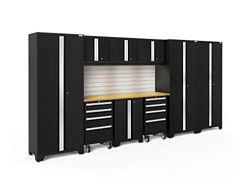NewAge Products Bold Series Black 10 Piece Set, Garage Cabinets, 63255