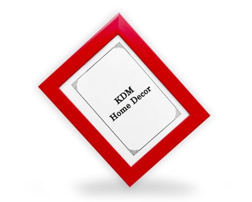 Image of Photo frame 3.5 x 5 inch (postcard size) Red Color Table Top /Wall Hanging Decoration & gift items with a table stand