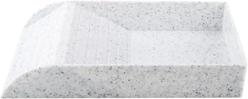 Conutoo爬虫類 水入れ リクガメ 水入れ リクガメ セット 亀水槽 亀 飼育ケース プラ池 軽量 水ボウル 餌入れ食器 ペット用品 (L,ホワイト)