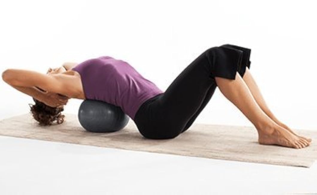 Balanced Body Ribbed Inflatable Ball, Inflatable Exercise Ball, Workout Ball Pilates Equipment for Gym or Home Workouts or Physical Therapy