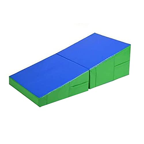 Estera de gimnasia - cuña de paseo en balancín para niños - Alfombra plegable de queso para entrenamiento deportivo y de gimnasia, perfecta para el hogar o el gimnasio
