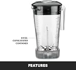 Waring Commercial MX1100XTX 3.5 HP Blender with Electronic Keypad, Pulse Function, 30 SecondCountdown Timer and a 64 oz. BPA Free Container, 120V, 5-15 Phase Plug,Black