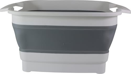 C.A.O. - Bassine rétractable 9 litres en Polypropylène/TPR - Longueur 32,5 cm - Largeur 38,5 cm - Hauteur 18 cm (dépliée) - 7 cm (pliée)