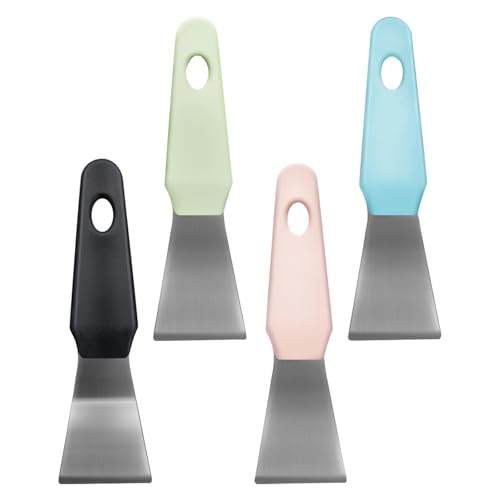 4PCS 3D Printer Scraper Set Hard Metal,Comfortable Grip,Removal Essential Tools for 3D Printing No Damage to Build Surface Includes Professional Accessories