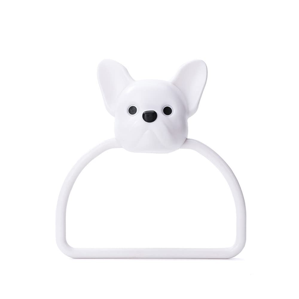 Porte-serviettes dessin animé chien pour égayer la salle de bain