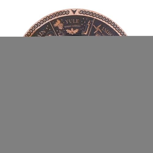 Tablero de radiestesia de astrología - Rueda ritual del zodíaco, calendario de adivinación mística | Soporte de tablero de exhibición Celestial Sabbat para áreas de meditación, estudios de curación, r