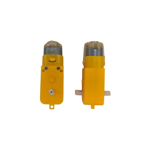 Image of BO Motor Double Shaft for Arduino, Robotics & DIY Projects | DC Geared Motor with Dual Output Shaft | Smart Car, STEM Kit, Robot Chassis Compatible (Straight Shaft, 3-6V)