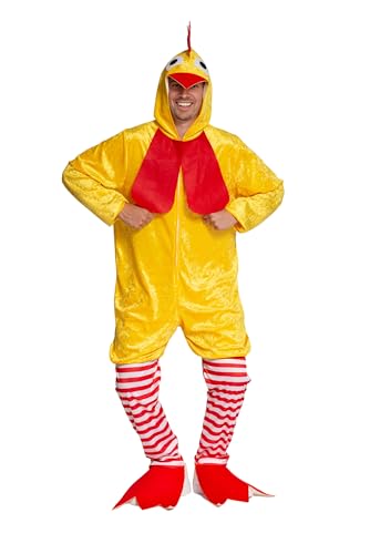 Costume poulet adulte 3 pièces pour ne plus passer inaperçu lors d'une fête drôle