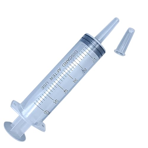 注射器 口腔ケア シリンジ YANGMUM プラスチック 介護 ペット用の給餌品 シリンジ ペット給餌 給水 老犬の流動食をあげる 個別包装 使い勝手がいい (大口60ml*5)