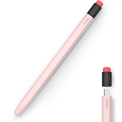 LJFLYXRI Silicone Sleeve for Apple Pencil 1st Gen Dual Tone Perfectly Fitted Superior Protection Ultra-Comfortable Grip Designed for Apple Pencil Easy to Clean Minimalist Retro Design