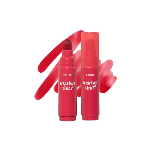 ETUDE-Dear-Darling-Marker-Tint-1-Raspberry-Pop-5g-Hydrating-Long-Lasting-Lip-Stain-High-Pigmented-Lip-Maker-with-Easy-Drawing-Tip-Korean-Daily-Lip-Tint-Korean-Makeup-Kbeauty ETUDE Dear Darling Marker Tint #1 Raspberry Pop (5g) | Hydrating & Long Lasting Lip Stain | High Pigmented Lip Maker with Easy Drawing Tip | Korean Daily Lip Tint, Korean Makeup, Kbeauty - Image 1
