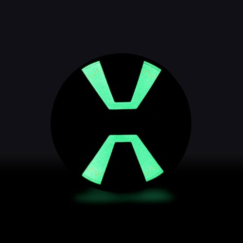 Image of Chuckit! Max Glow Paraflight Flying Disc Dog Toy, Small (6.75 inch), Green And White