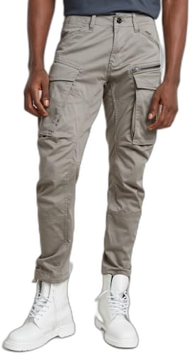 G-STAR Raw - Mens Rovic Zip 3D Regular Tapered Pants, Color Elephant Skin, Size: 38W x 34L