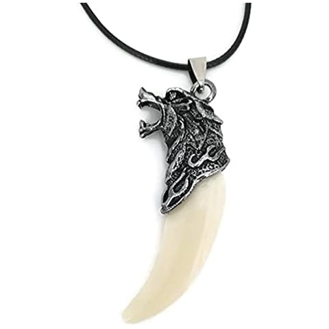 Hicollie Vintage Wolf Teeth Necklace Cover