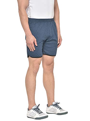 Image of CHKOKKO Men Shorts for Gym Sports or Running | Dry-Fit Fabric Single Layered Active Summer Workout Wear Knee Length Regular Fit | Elastic Waist with Front and Back Pockets
