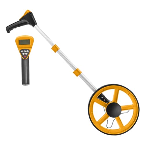 Ingco Hdmw23 Rotella Metrica Digitale Odometro Stradale Professionale Misuratore Ad Anello Ruota Fino A 99999 Mt Con Borsa