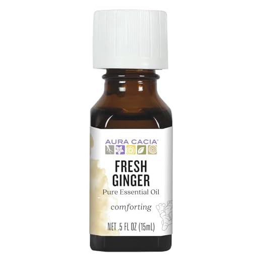 Aura Cacia Fresh Ginger Essential Oil | GC/MS Tested for Purity | 15ml (0.5 fl. oz.)
