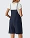 G4Free Maternity Overalls with Side Pockets Sleeveless Pregnancy Shorts Jumpsuit Adjustable Straps for Casual Wear Yoga Soft(Dark Navy,XXL)