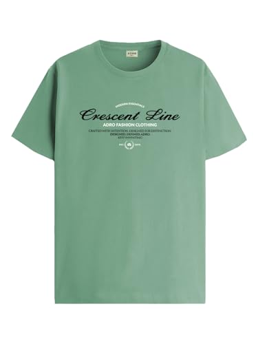 T-shirt pour homme en coton doux ADRO coupe régulière pour le quotidien