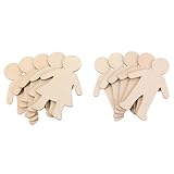 Hemobllo 20 Stück Holzornamente zum Bemalen aus Unbehandeltem Holz für...