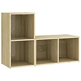 Positionnement flexible : grâce à son design compact, vous pouvez placer le meuble TV horizontalement ou verticalement et même l'utiliser comme buffet dans le couloir ou comme commode dans la chambre à coucher