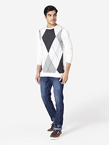 Image of Allen Cooper Colorblock Sweater for Men