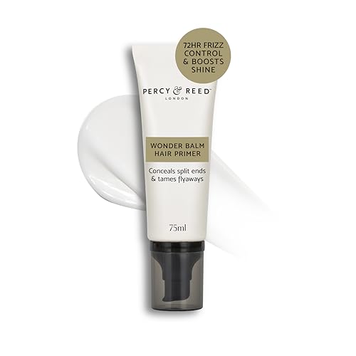 Percy & Reed Wonder Balm Hair Primer 75ml Anti Frizz Hair Products 72 Hour Humidity Control Tames Flyaways Conceals Split Ends Boosts Shine Silicone Free Glossy Finish I Need A Hero Collection