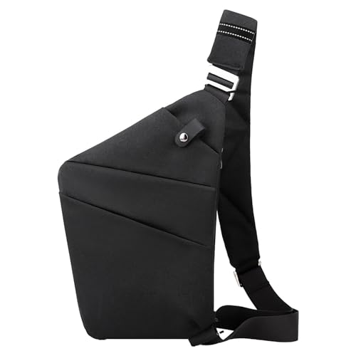 Bolso para Hombres | Portátil Impermeable Grande | para Uso Diario, Camping, Viajes y Senderismo, Negro1, Siehe
