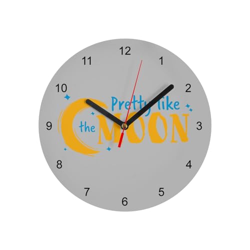 Horloge murale en verre spatial Pretty Like The Moon de 20 cm gris - 2