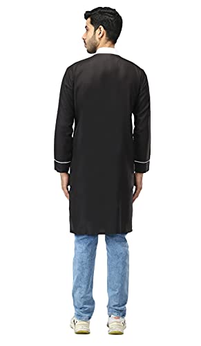 Image of Leriya Fashion Men's Slub Cotton pathan Suit Kurta