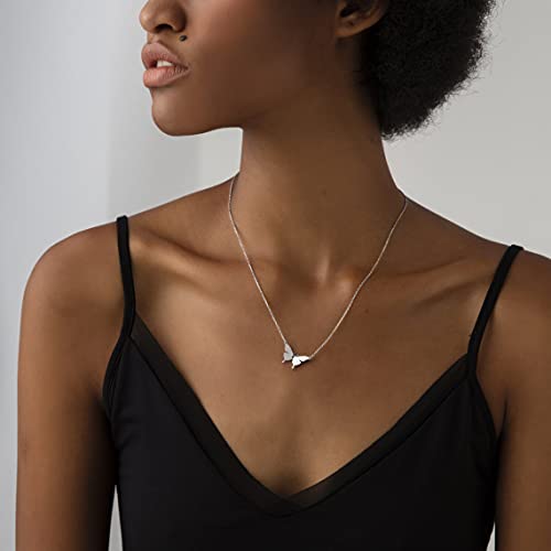 MIDEEO Dainty Butterfly Necklace for Women 14K Gold Plated Butterfly Pendant Necklace Minimalist Charm Jewelry…4