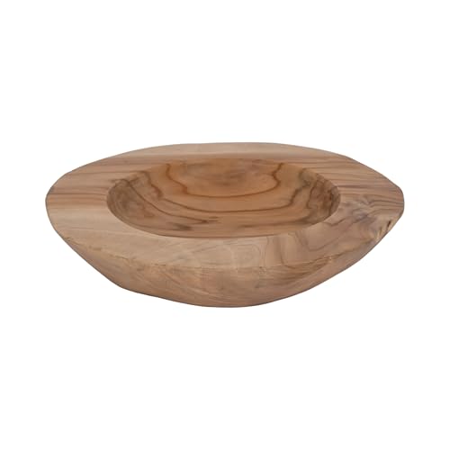 Sagebrook Home Teak Wood Organic Bowl by Sagebrook Home - Used condition - US$47.35