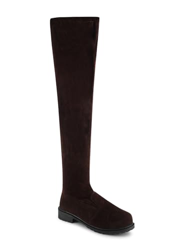 Image of JM LOOKS women Fashion Solid Heels Long Boots Over Knee High Boots Pull On Heels Stylish For Womens & Girls