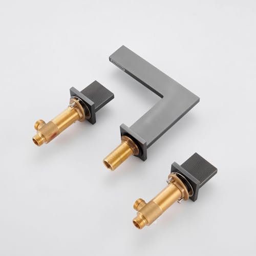 Robinet de lavabo 3 trous à double commande pour un dosage parfait chaud froid