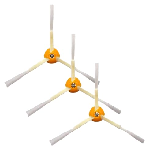 TALENTEC Home | 3 spazzole Laterali e Viti di Ricambio, compatibili con i Robot aspirapolvere iRobot Roomba Serie 500, 600 e 700 | Giallo e Bianco