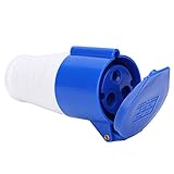 2Pcs 32 Amp Plug, 32Amp Industrial Connector 1‑Phase 3 Pin Industrial Plug, Explosion‑Proof Waterproof 32A 220‑250V 2P+E, Male And Female Locking Plug Socket Connector Industrial - Image 6