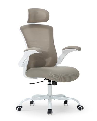 Mesh Office Chair with Lumbar Support, High Back Office Chiar wit...