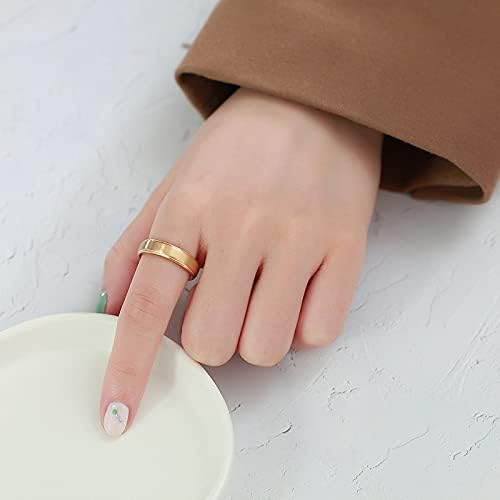 6mm 8mm Black/Gold/Silver/Purple Classic Tungsten Carbide Wedding Band Ring For Men Womem Matte Brushed Finish Comfort Fit Size 5-12 - Image 4