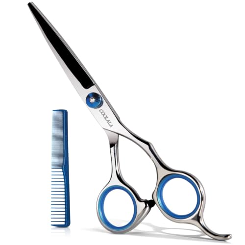 COOLALA Stainless Steel Hair Cutting Scissors 6.5 Inch...