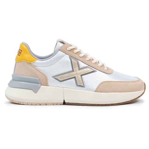 Munich - Zapatillas Unisex Adulto para: Mujer Color: BCO/Nude...