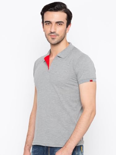 Image of Status Quo Men's Polo T-Shirt | Rich Cotton Blend | Slim Fit | All Day Comfort | Contrast Inner Placket | Polo Collar