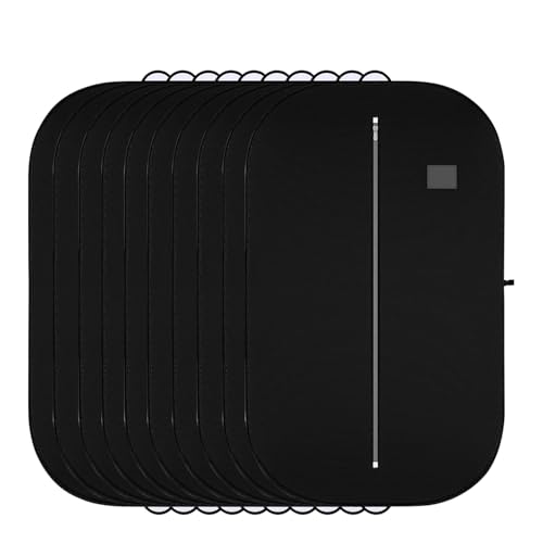 Image of Non Woven Blazer Cover with Zip | Hanging Coat Bags for Jacket, Saree, Shirt, Garments Clothes | Unisex Dress Wardrobe Organizer Folding Suit Covers, Black | Pack of 10
