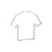 Produktbild Cutter Sweet 1 Keks - Ausstecher T-Shirt/Trikot | aus Edelstahl | Sporttrikot | Fußball | Sportverein