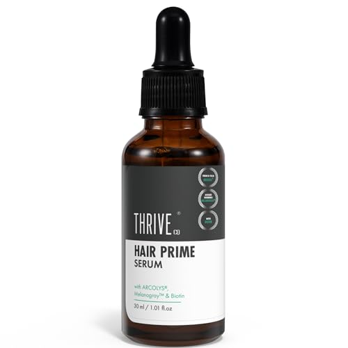 Image of ThriveCo Hair Prime Serum With Arcolys, Biotin & Black Tea Extract, Light-Weight, Non-Sticky & Odourless Formula, Ammonia Free & Cruelty Free, 30 Ml